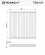 Фильтр салонный   TCA-161  TOTACHI (AC102 JS)