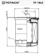 Фильтр топливный  TF-1043  TOTACHI (FC607 JS)