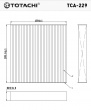 Фильтр салонный   TCA-229  TOTACHI (AC805 JS)