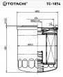 Фильтр масляный  TC-1074  TOTACHI (C512 JS)