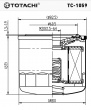 Фильтр масляный  TC-1059  TOTACHI (C316 JS)