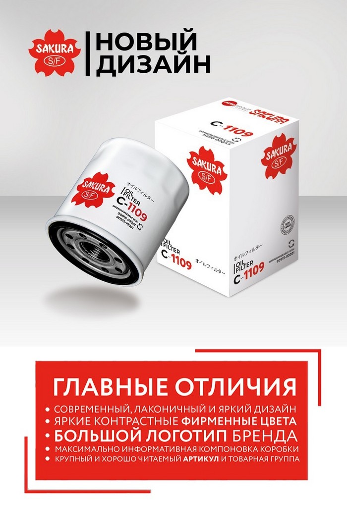 Новый дизайн фильтров Sakura Новый дизайн фильтров Sakura