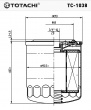 Фильтр масляный  TC-1038  TOTACHI (C206 JS)