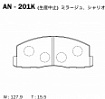 Колодки дисковые AN-201K AKEBONO (PN3158)