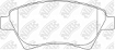 Колодки дисковые PN0350 NiBK