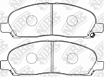Колодки дисковые PN3419 NiBK