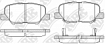 Колодки дисковые PN25003 NiBK