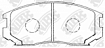 Колодки дисковые PN3285/PN6416/PN3286/PN3234 NiBK