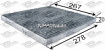 Фильтр салонный  AC2510C  JS (угольный) 