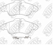 Колодки дисковые PN0301W NiBK