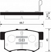 Колодки тормозные задние SP1368 Sangsin brake