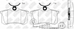 Колодки дисковые PN0019W (с датчиком износа) NiBK