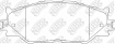 Колодки дисковые PN1829 NiBK