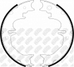 Колодки барабанные FN0642 NiBK