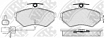 Колодки дисковые PN0023W (с датчиком износа) NiBK